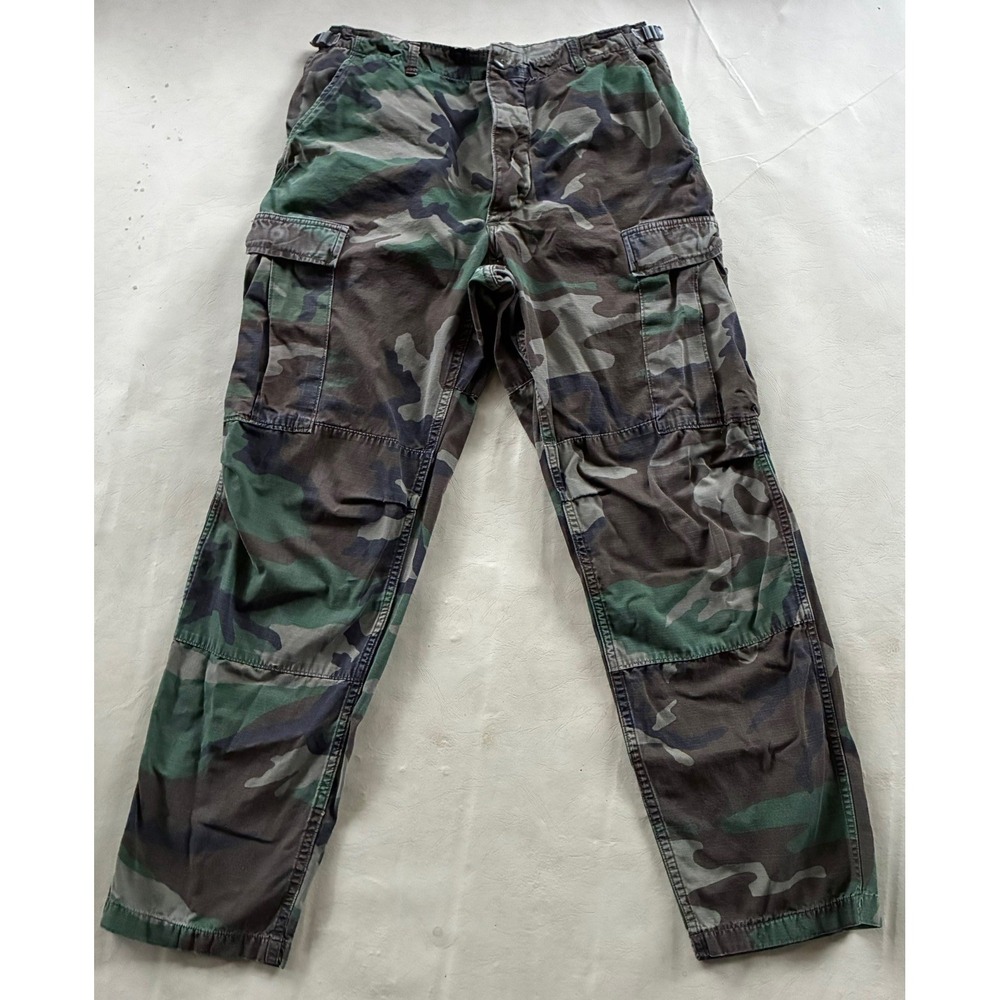 Vintage US Military Woodland Camo BDU Trousers Medium Regular 1990 Propper Pants